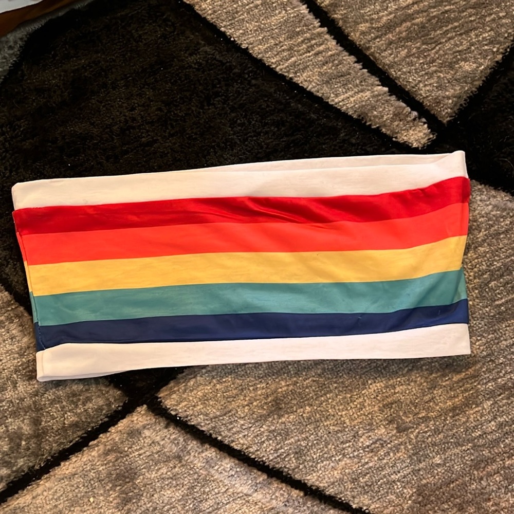 rainbow tube top